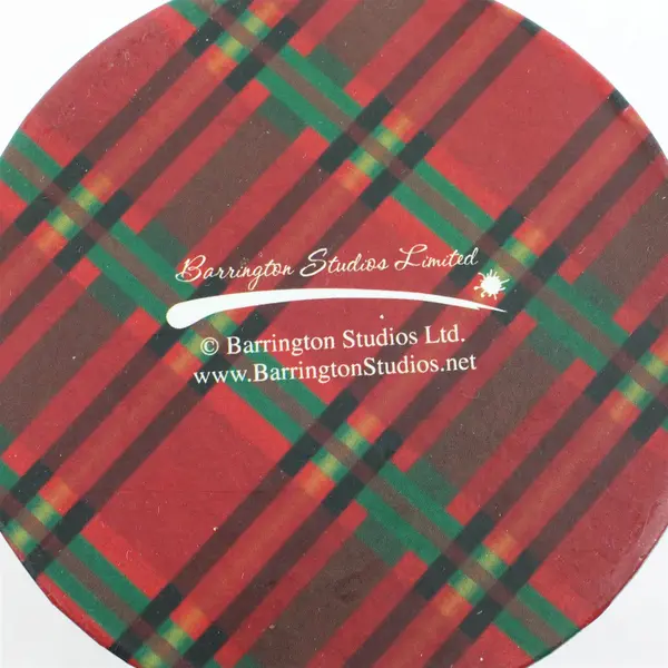 Barrington Studios Red and Green Cylindrical Wine Bottle Christmas Gift Box