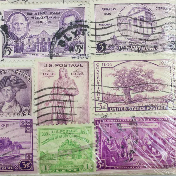 Vintage Honor Bilt US Early Commemoratives 25 Stamp Packet Sealed