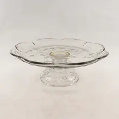 Vintage Anchor Hocking Savannah 12" Clear Glass Pedestal Cake Stand
