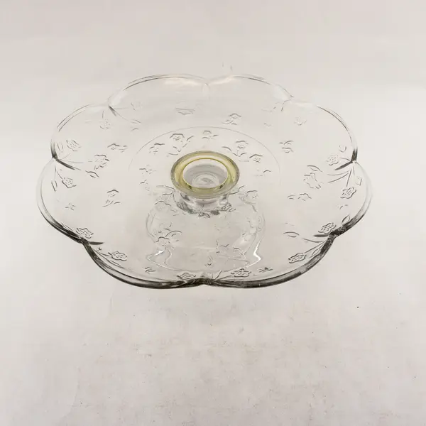 Vintage Anchor Hocking Savannah 12" Clear Glass Pedestal Cake Stand