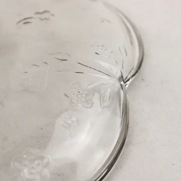 Vintage Anchor Hocking Savannah 12" Clear Glass Pedestal Cake Stand