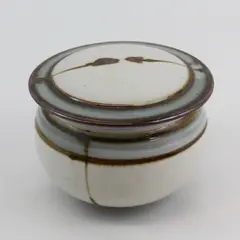 Hand Crafted Jar Or Pot With Lid Artist Signed - 5.5 inches