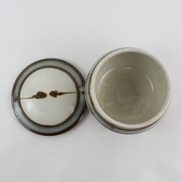 Hand Crafted Jar Or Pot With Lid Artist Signed - 5.5 inches