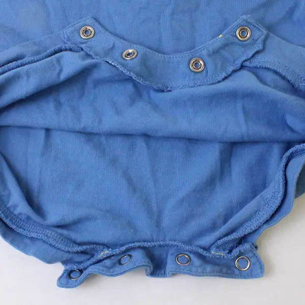 GAP Blue and Yellow Baseball One-Piece Romper Baby's Small 3-6 Mos