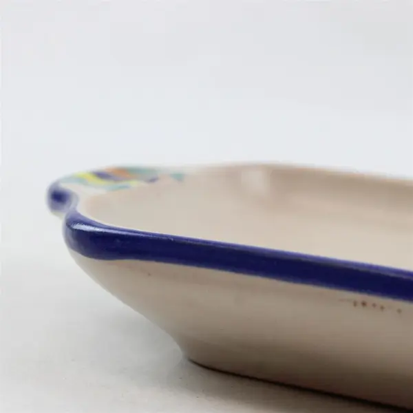 Hand-Painted Italian Ceramic Oil & Vinegar Tray - Cruet Server