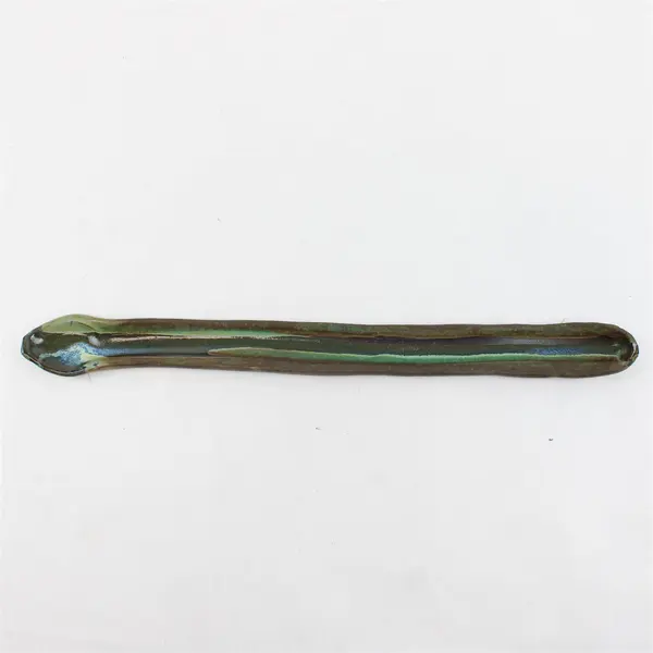 Ceramic Olive Server Holder Condiment Tray Used Good Pre-Owned
