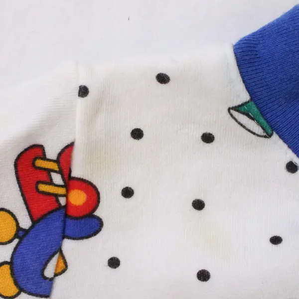 VTG Fred Bear Car and Plane Print One-Piece Baby's Size 3/6 Mos FLAWED