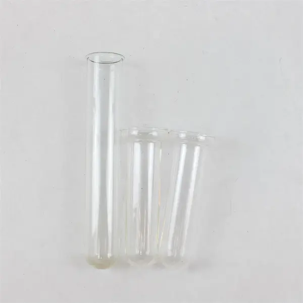 Contemporary Glass Test Tube Bud Vase w/ Black Metal Stand - Tabletop