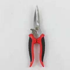 8.5in Stainless Steel Utility Shears Red & Black Comfort Grip 