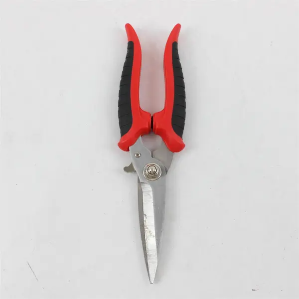 8.5in Stainless Steel Utility Shears Red & Black Comfort Grip 