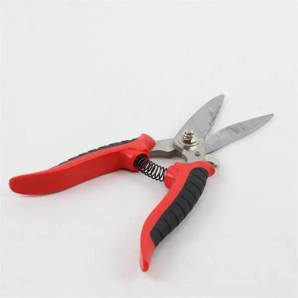 8.5in Stainless Steel Utility Shears Red & Black Comfort Grip 