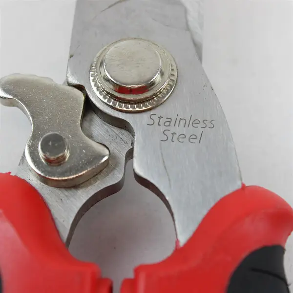8.5in Stainless Steel Utility Shears Red & Black Comfort Grip 