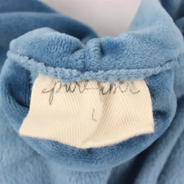 Pure Fiber Blue Plush Bathrobe Women's Large