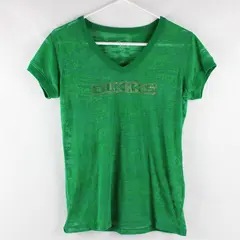 G3 for Her by Alyssa Milano Sheer Bedazzled Oregon Ducks T-Shirt Women's Large