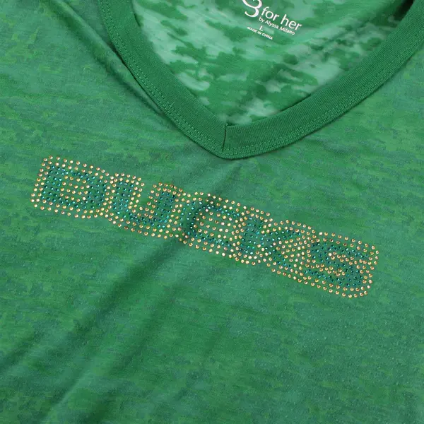 G3 for Her by Alyssa Milano Sheer Bedazzled Oregon Ducks T-Shirt Women's Large