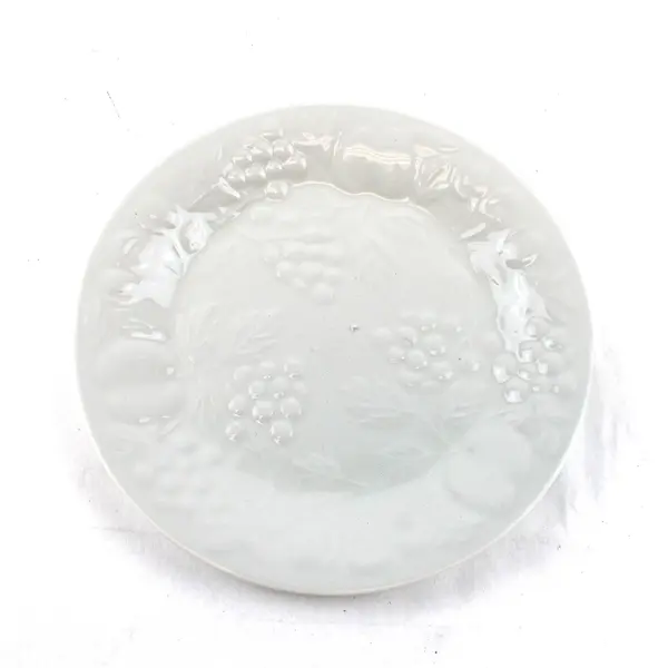 Set of 2 Gibson Designs Flourish White 8in Salad Plates