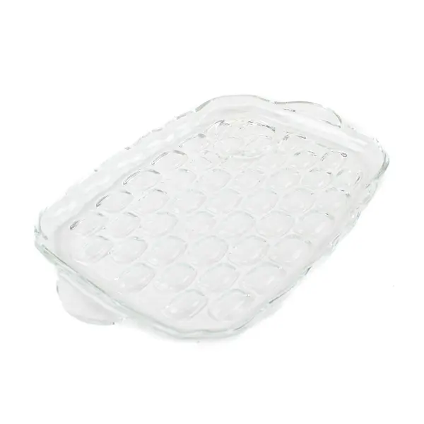 Vintage Federal Yorktown Luncheon Dish Clear Glass Tray 10.5"