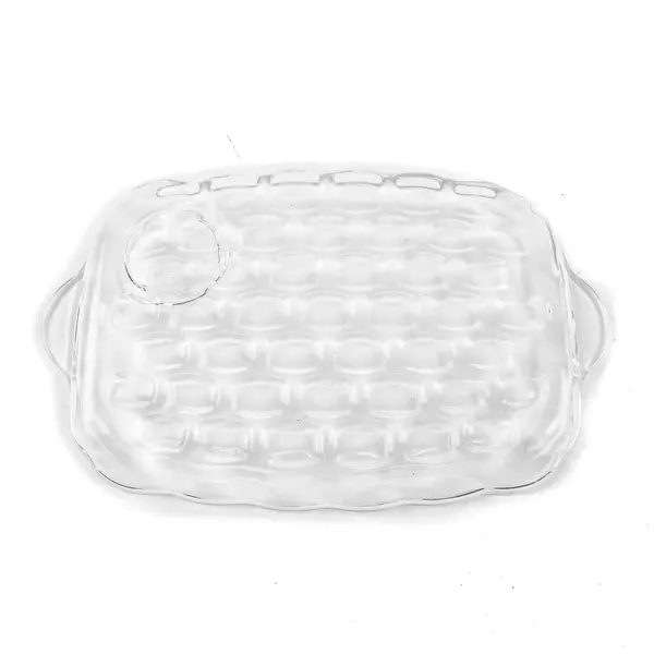 Vintage Federal Yorktown Luncheon Dish Clear Glass Tray 10.5"