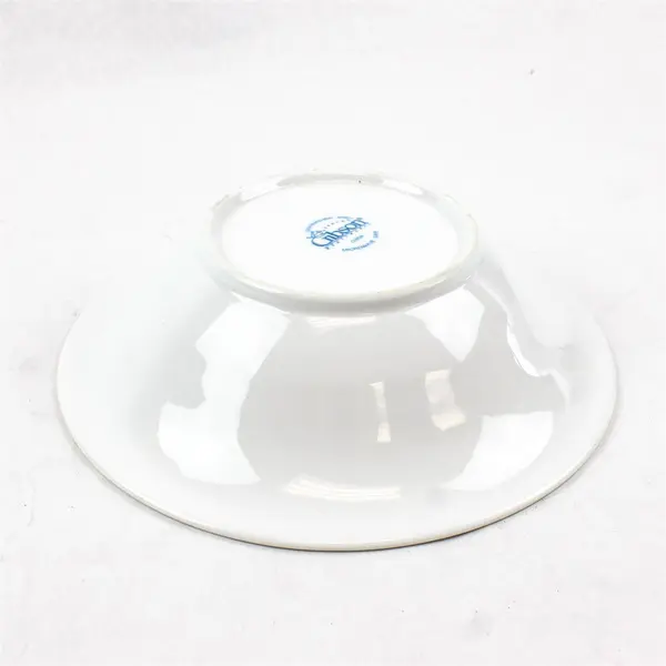 Gibson 9" White Embossed Fruit Serving Bowl
