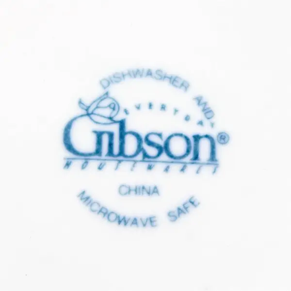 Gibson 9" White Embossed Fruit Serving Bowl