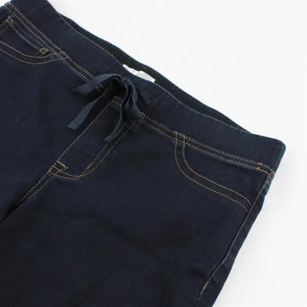 Just Be Dark Wash Cuffed Capri Jeggings Women's Small