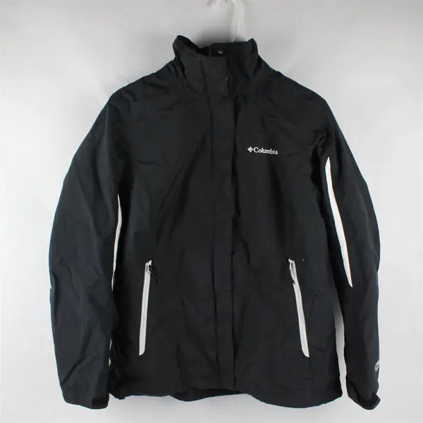 Columbia Omni-Heat Black Zip-Up Jacket Men's Medium MISSING HOOD