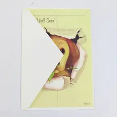 VTG 1988 Happy Moments by The Hope School Puppy Dog Get Well Card  UNUSED
