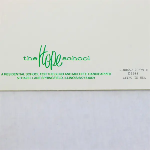 VTG 1988 Happy Moments by The Hope School Puppy Dog Get Well Card  UNUSED
