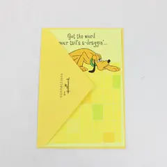 Hallmark Connections Disney Pluto Get Well Card UNUSED