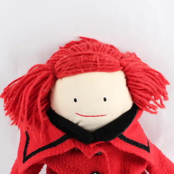 Vintage 1990s Eden Toys 18" Madeline Plush Doll w/Red Coat