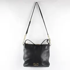 Michael Kors Black Pebbled Leather Bedford Gold Hardware Shoulder Bag 