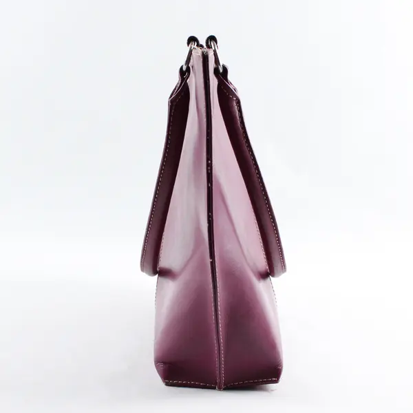 Wilsons Leather Pelle Studio Purple Medium Tote Purse - Flaws To Lining Only