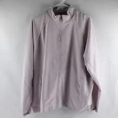 Adidas Women's XL Light Purple Clima-Proof Windbreaker Jacket 