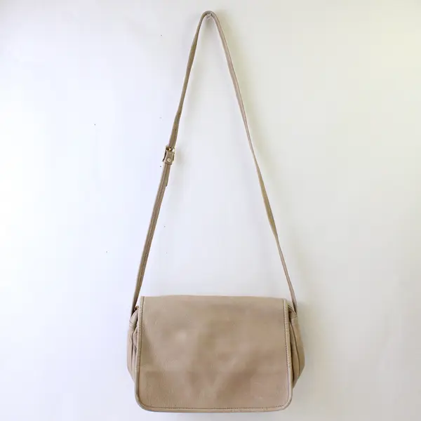 Tignanello Light Brown Leather Medium Shoulder Bag Purse