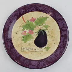 Susan Winget Certified International Eggplant Plate 