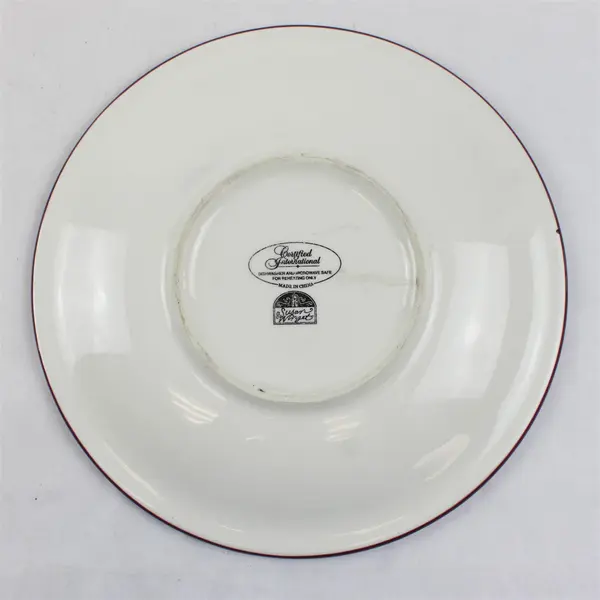Susan Winget Certified International Eggplant Plate 