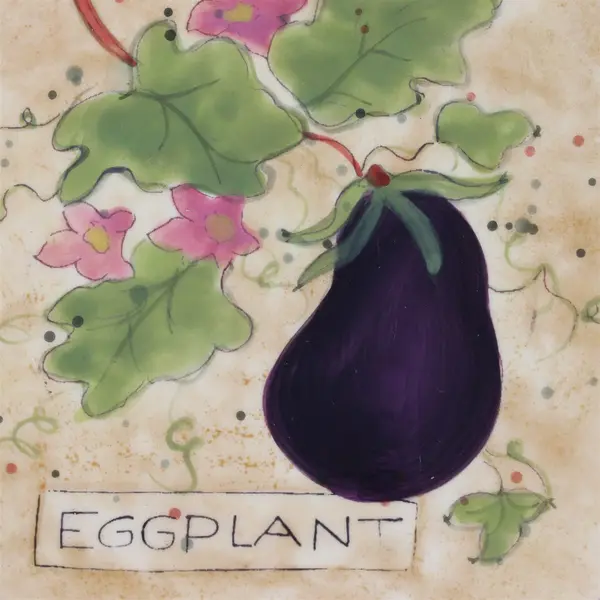 Susan Winget Certified International Eggplant Plate 