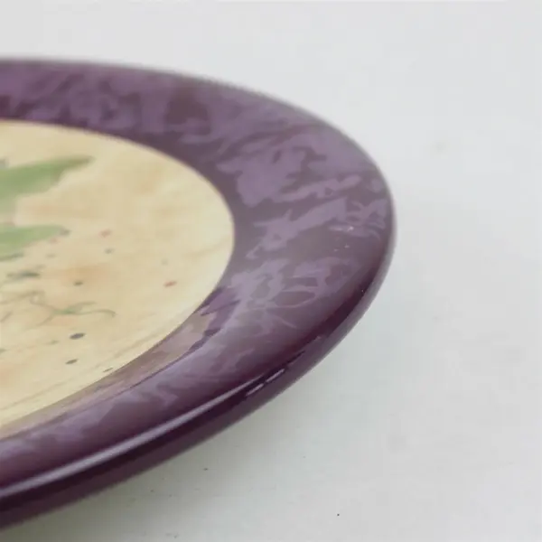 Susan Winget Certified International Eggplant Plate 