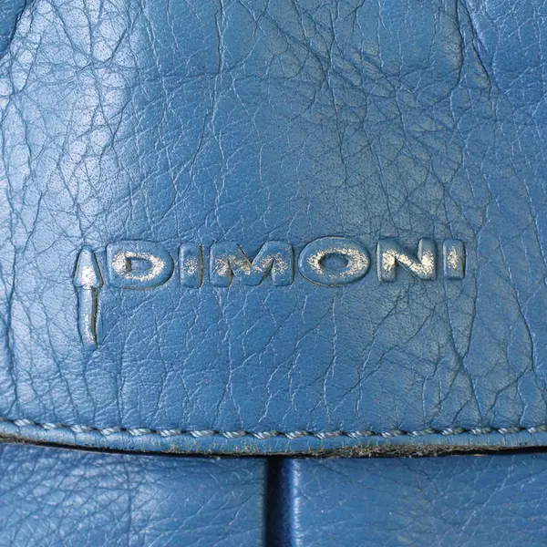 Dimoni Blue Leather Shoulder Bag Small Women's Purse