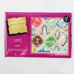 Vintage Honor Bilt Triangle & Diamond Stamps 30 Stamp Packet