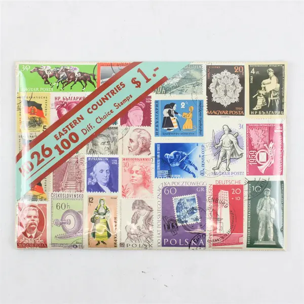 Vintage Hygrade Eastern Countries 100 Different Stamp Packet KD26