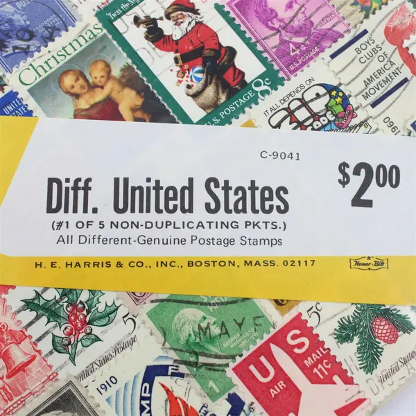 Vintage Honor Bilt Different United States 90 Stamp Packet C9041