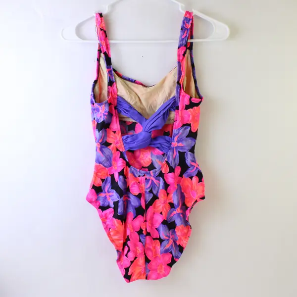 Women's or Juniors One-Piece Swimsuit Pink Purple Black Pre-Owned Good