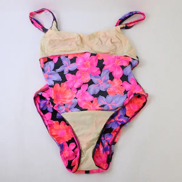 Women's or Juniors One-Piece Swimsuit Pink Purple Black Pre-Owned Good