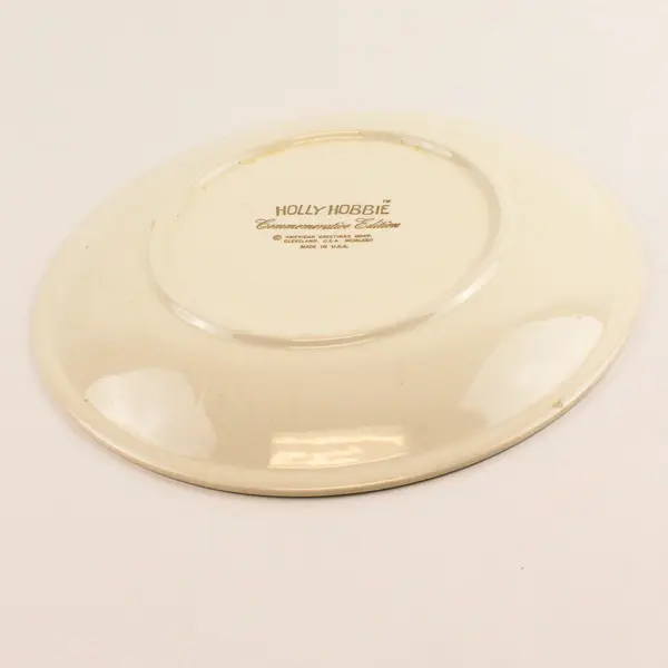 Vtg Holly Hobbie "Happy Memories... Christmas 1972" Commemorative Ceramic Plate