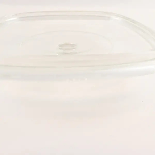 Pyrex Clear Glass Square Shaped Domed D-14 Replacement Lid 7.5" Wide