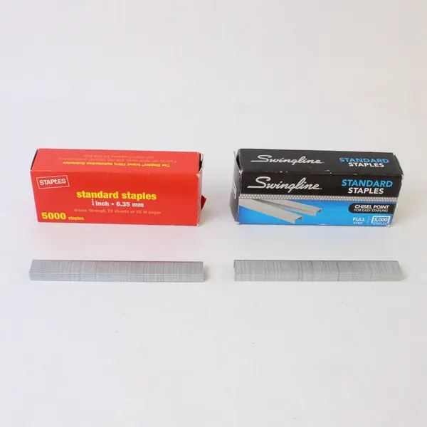 Lot of 3 Boxes of Staples Including 2 Staples Brand + 1 Swingline - Used