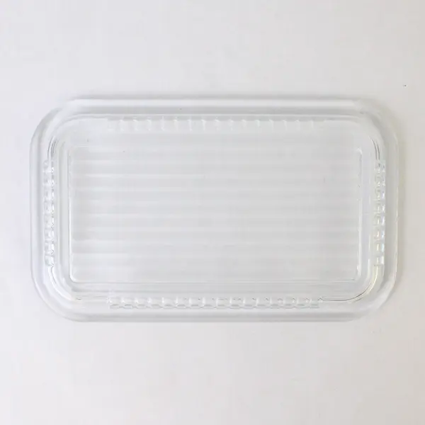 Vintage Pasabahce Clear Glass Refrigerator Butter Dish Bottom Only