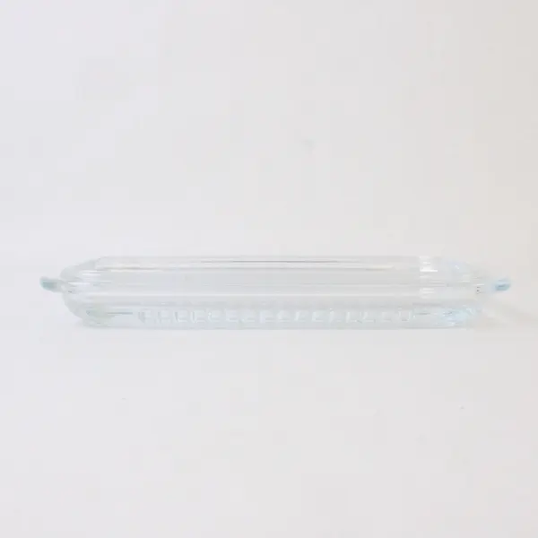 Vintage Pasabahce Clear Glass Refrigerator Butter Dish Bottom Only