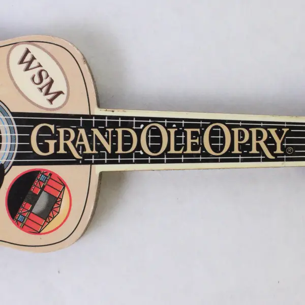 Vintage Grand Ol' Opry Guitar Refrigerator Magnet Focus on Souvenirs